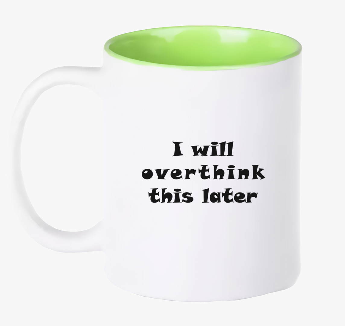 Overthink later bögre — Zöld