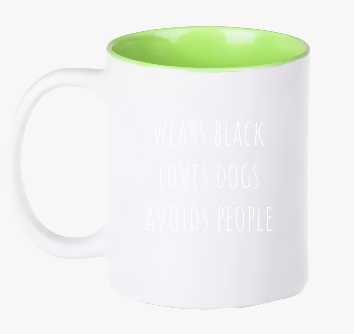 Black - dogs bögre — Zöld