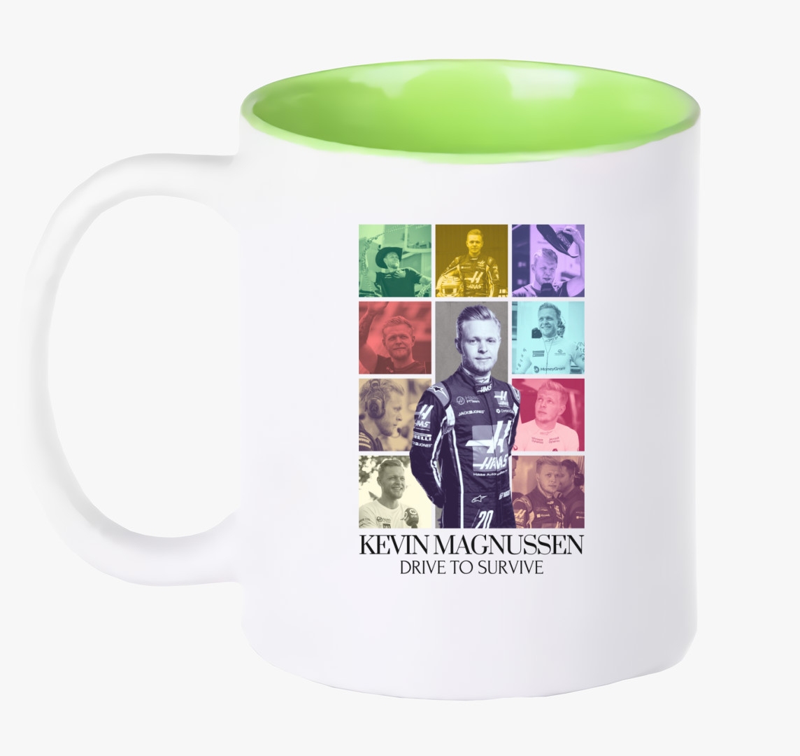 Kevin Magnussen F1 bögre — Zöld