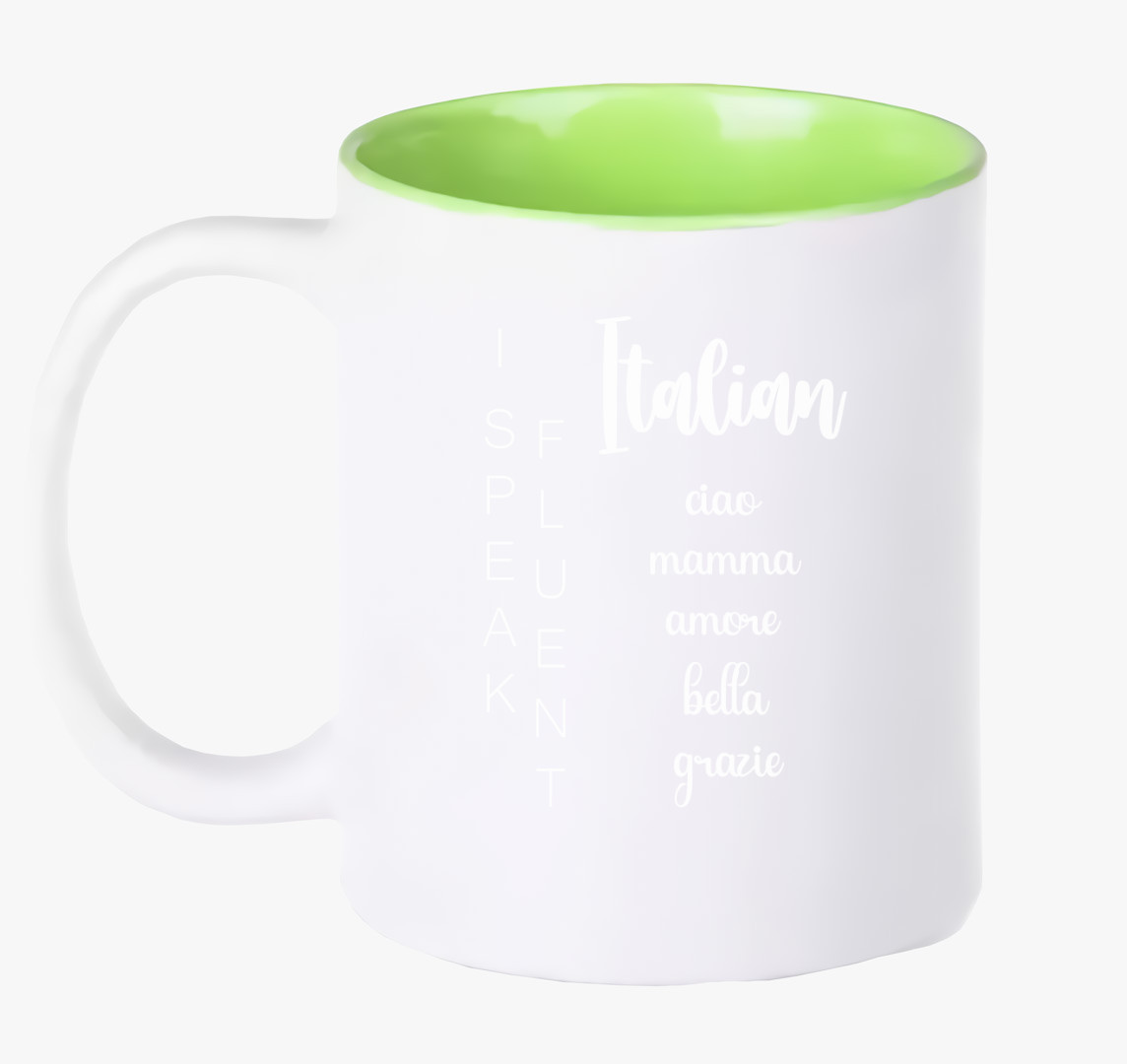 Fluent italian ciao bögre — Zöld