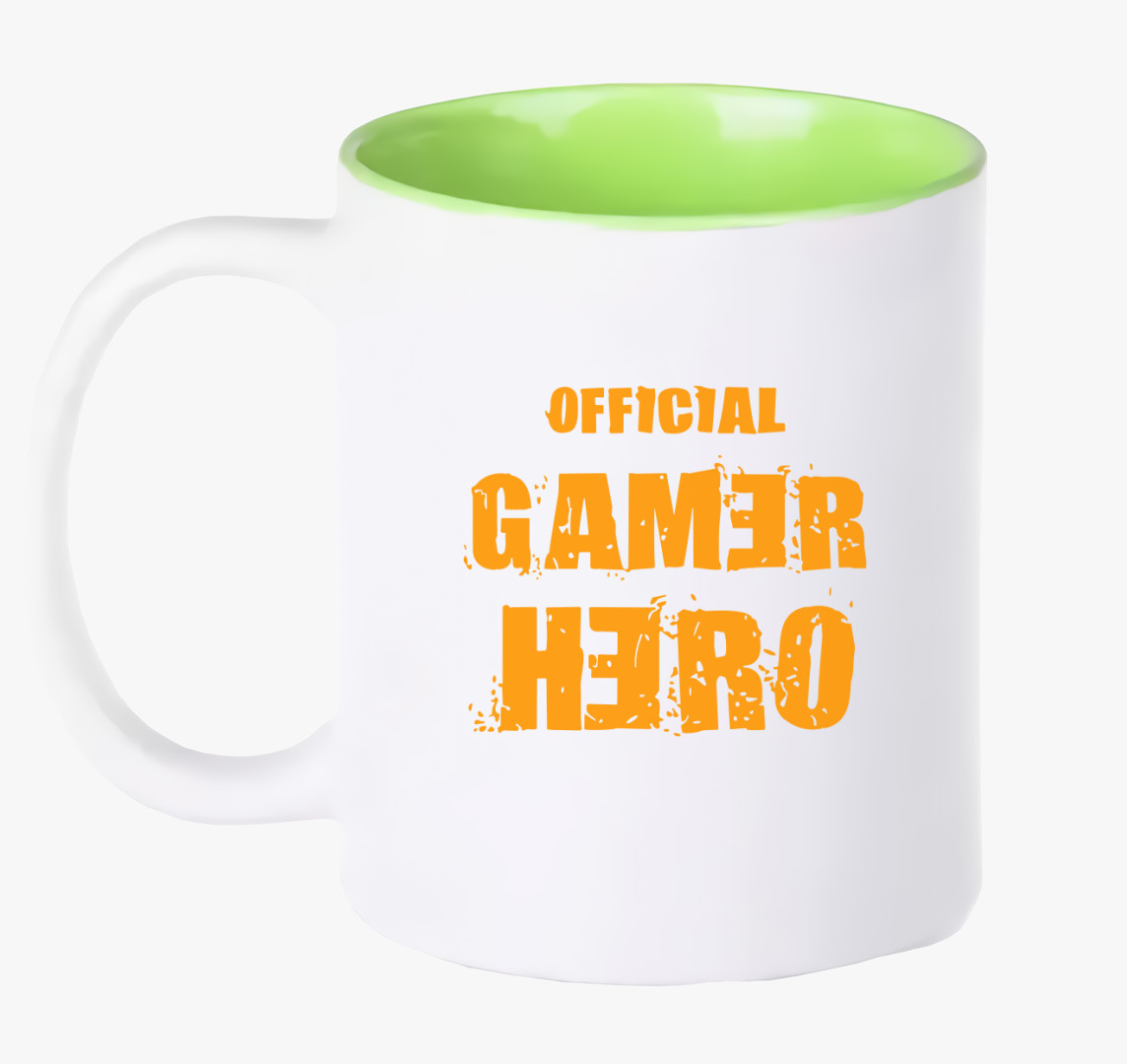 Official Gamer Hero bögre — Zöld