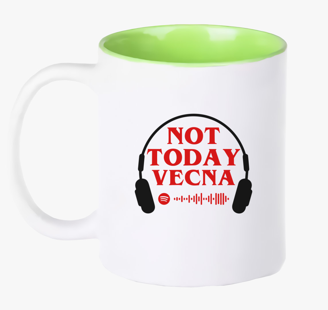 Not today vecna bögre — Zöld