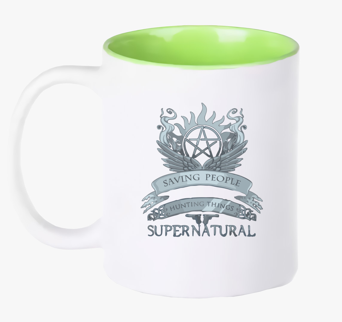 Supernatural saving people bögre — Zöld