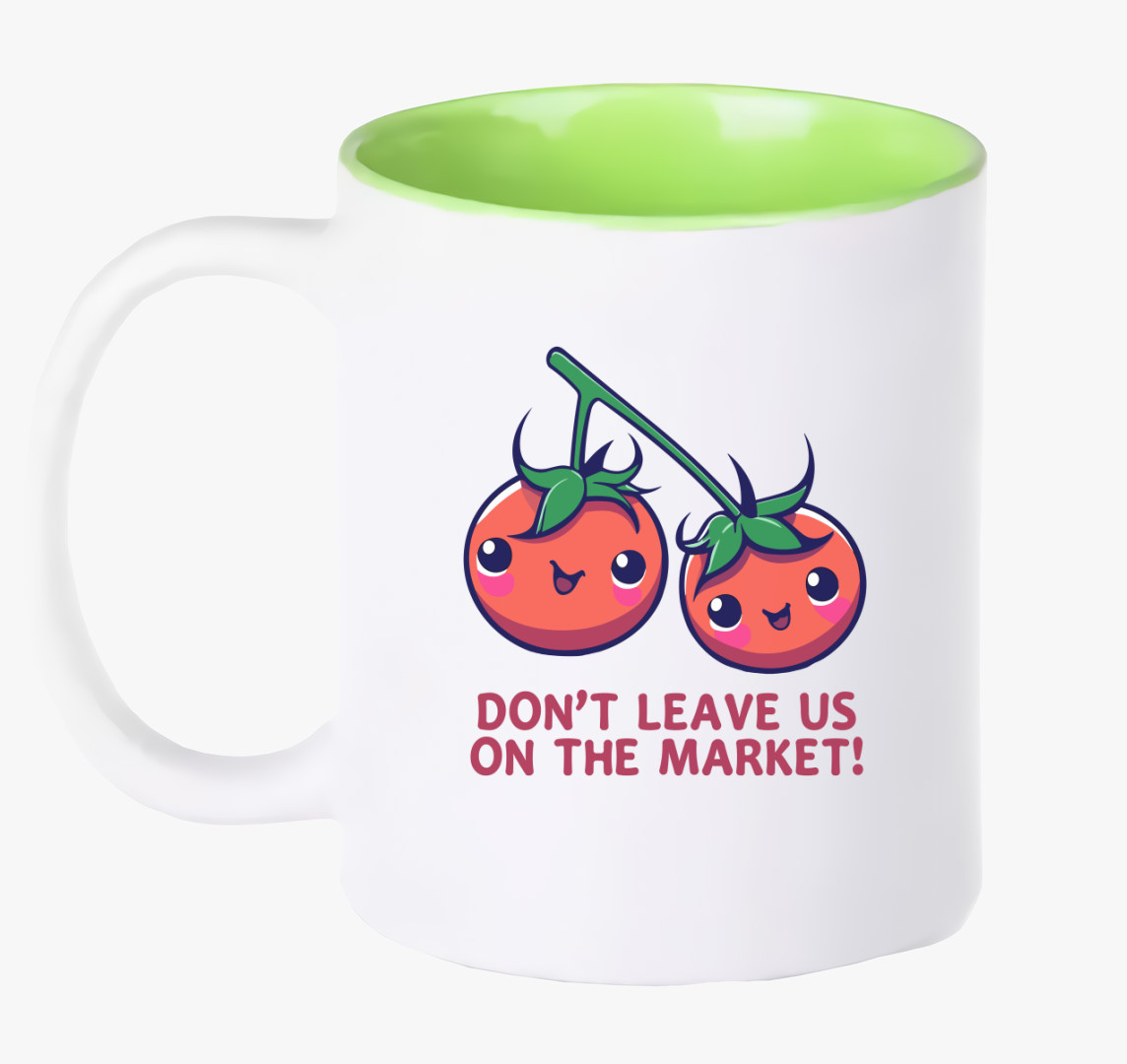Market tomato bögre — Zöld