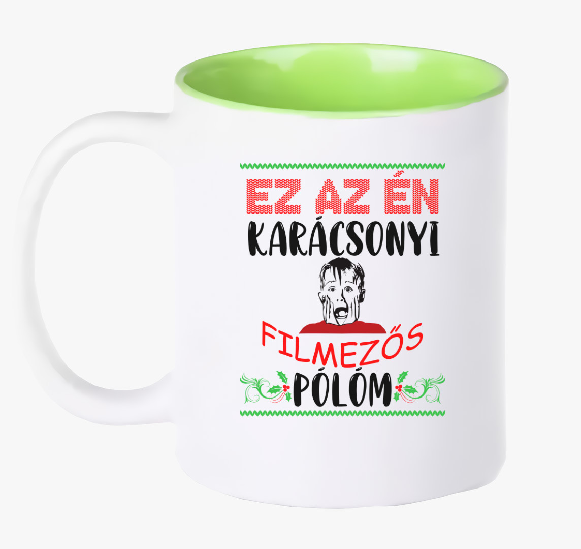 Ez az én karácsonyi filmezős bögrem bögre — Zöld