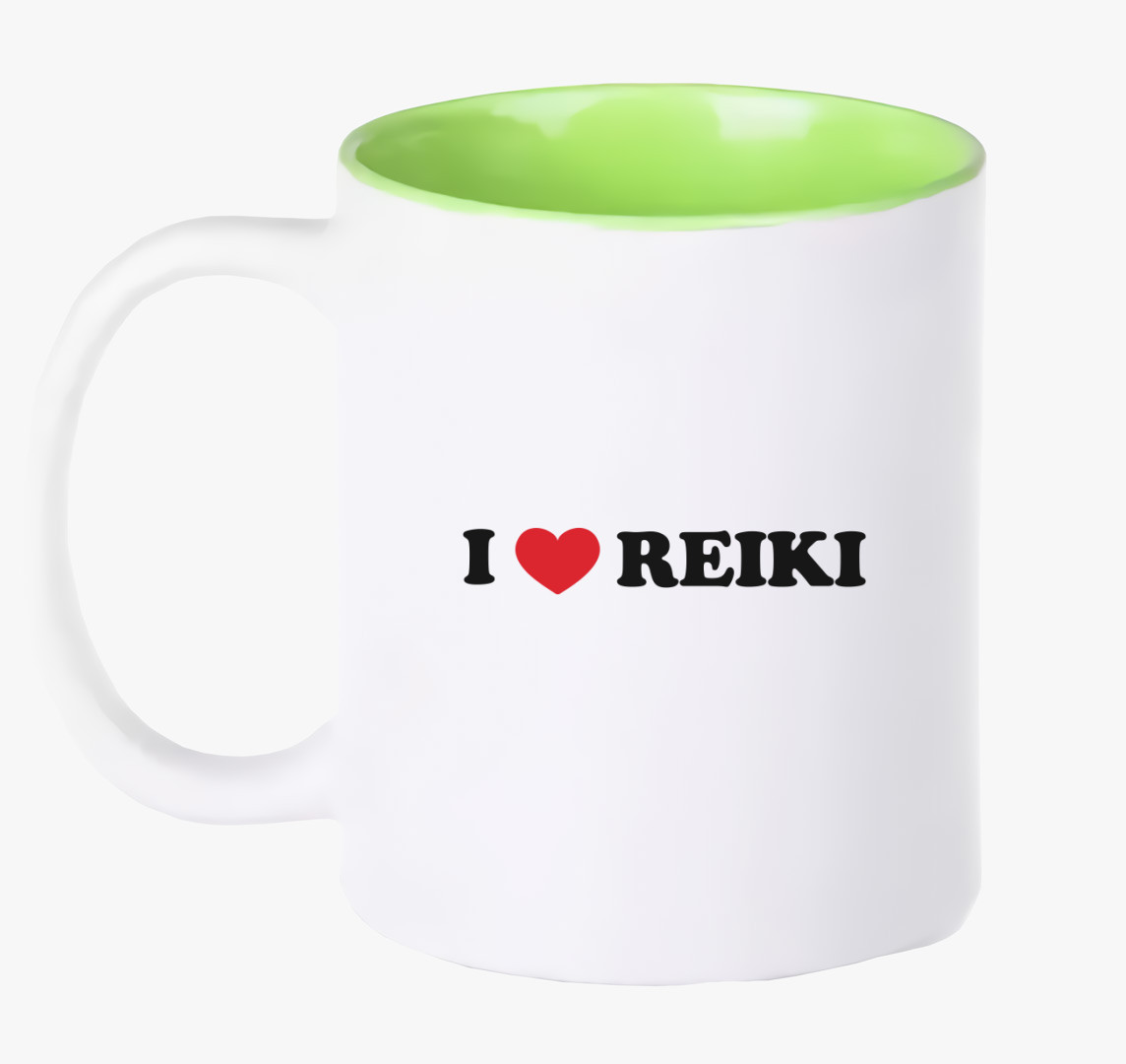 I love reiki bögre — Zöld