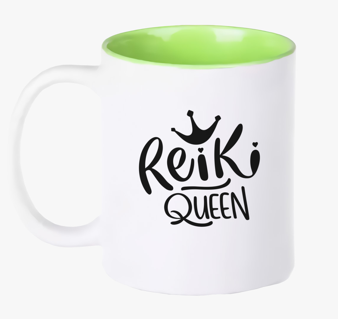 Reiki queen bögre — Zöld