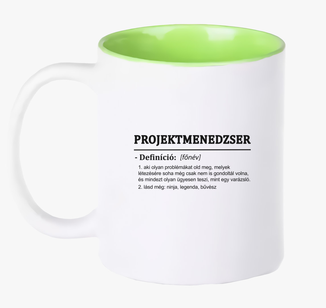 Projektmenedzser bögre — Zöld
