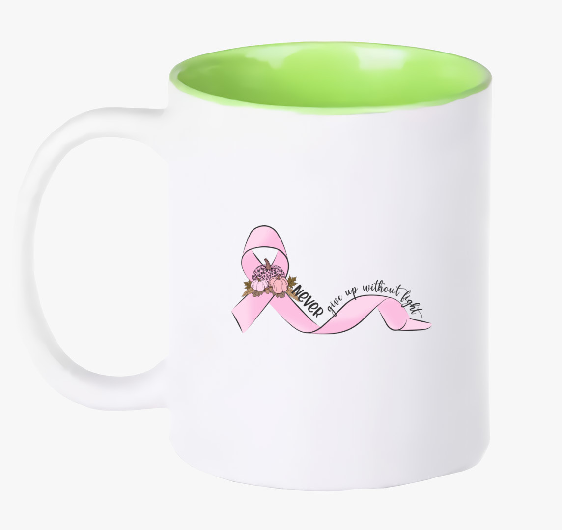 Pink ribbon bögre — Zöld