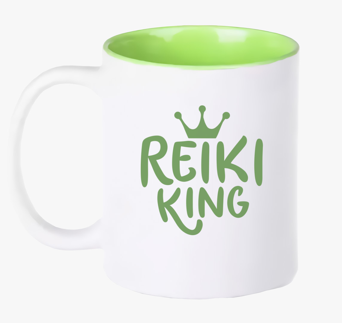Reiki king zöld bögre — Zöld