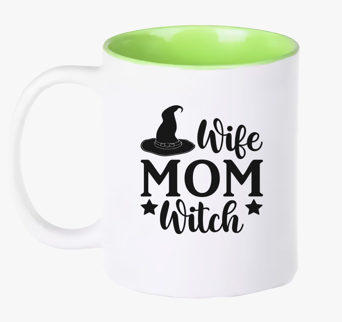 Mom witch bögre — Zöld