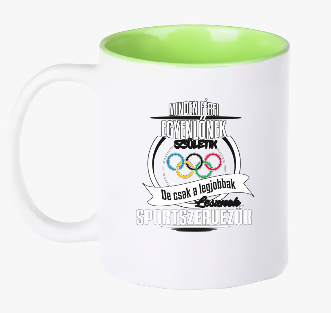 Sportszervező bögre — Zöld