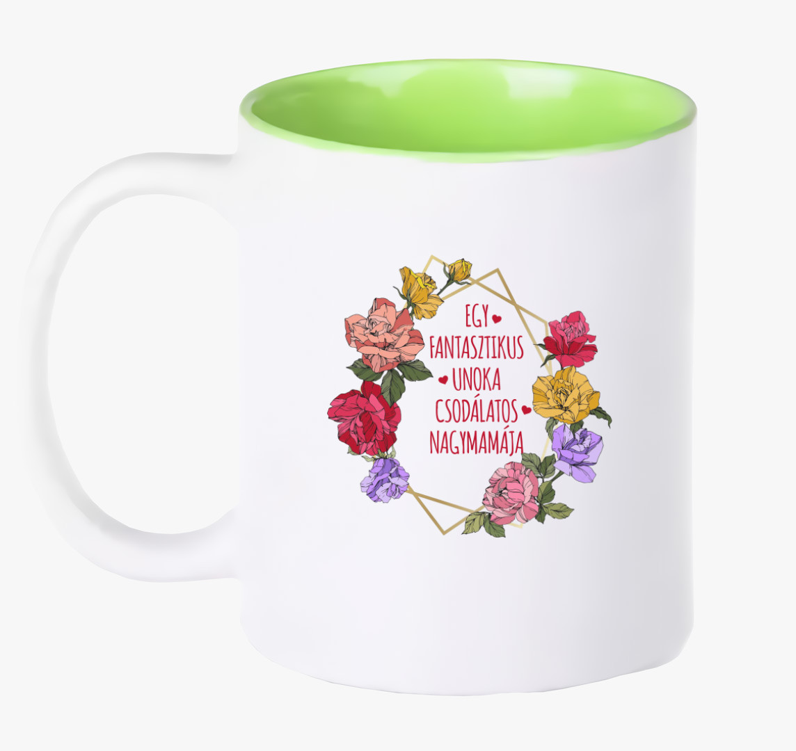Csodálatos nagymamás bögre — Zöld