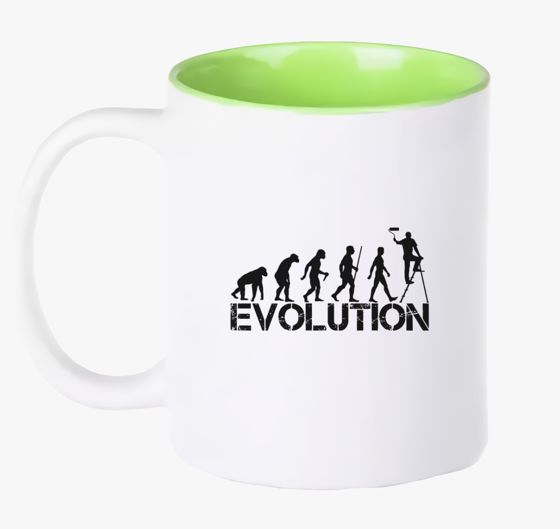 Festő Evolúció bögre — Zöld