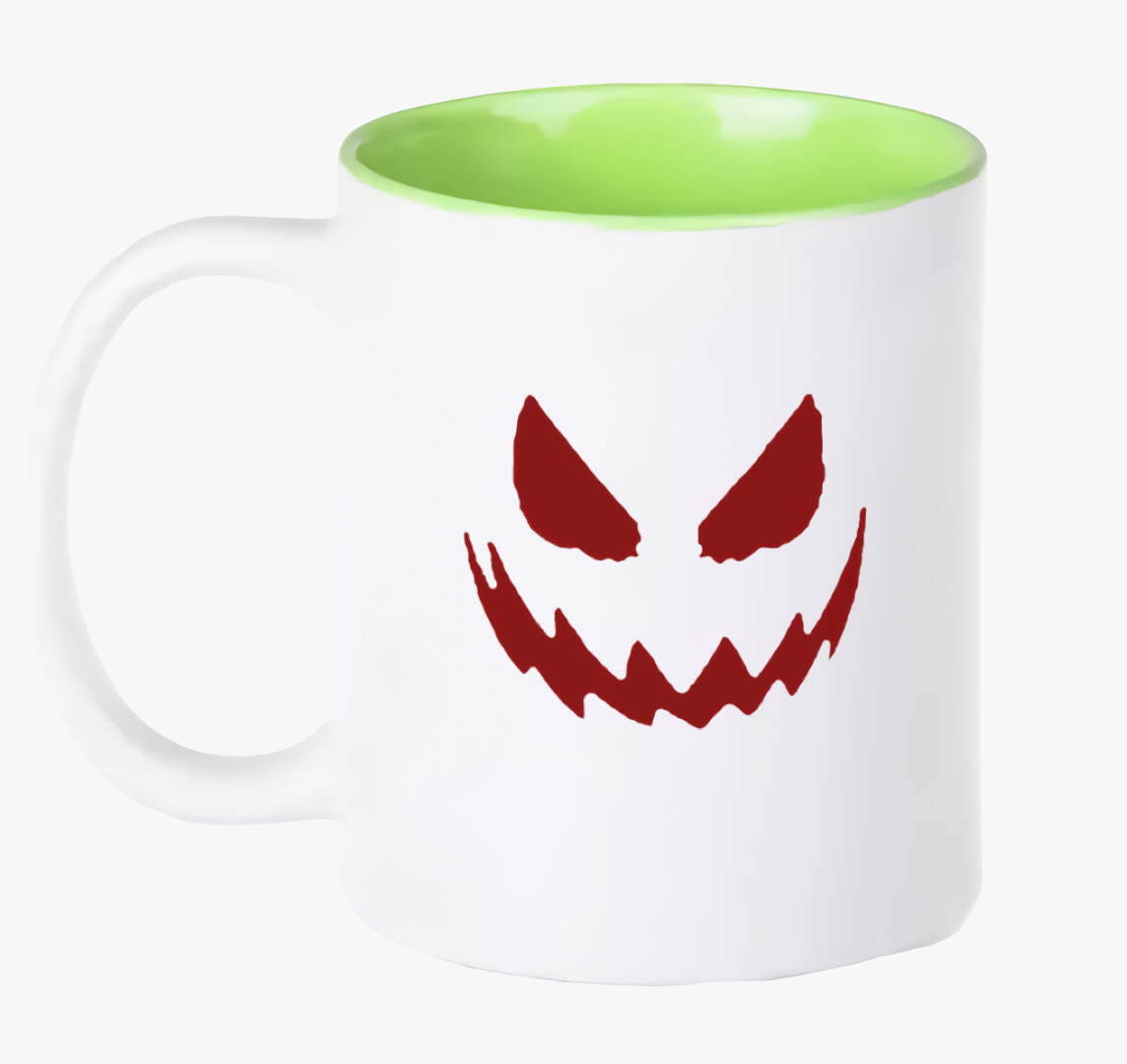 Halloween smile bögre — Zöld