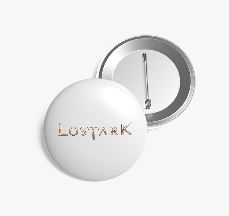 Lost ark logo kitűző — Fehér