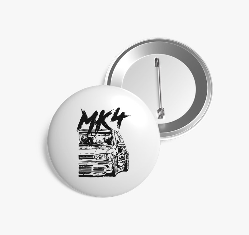 MK4 kitűző — Fehér