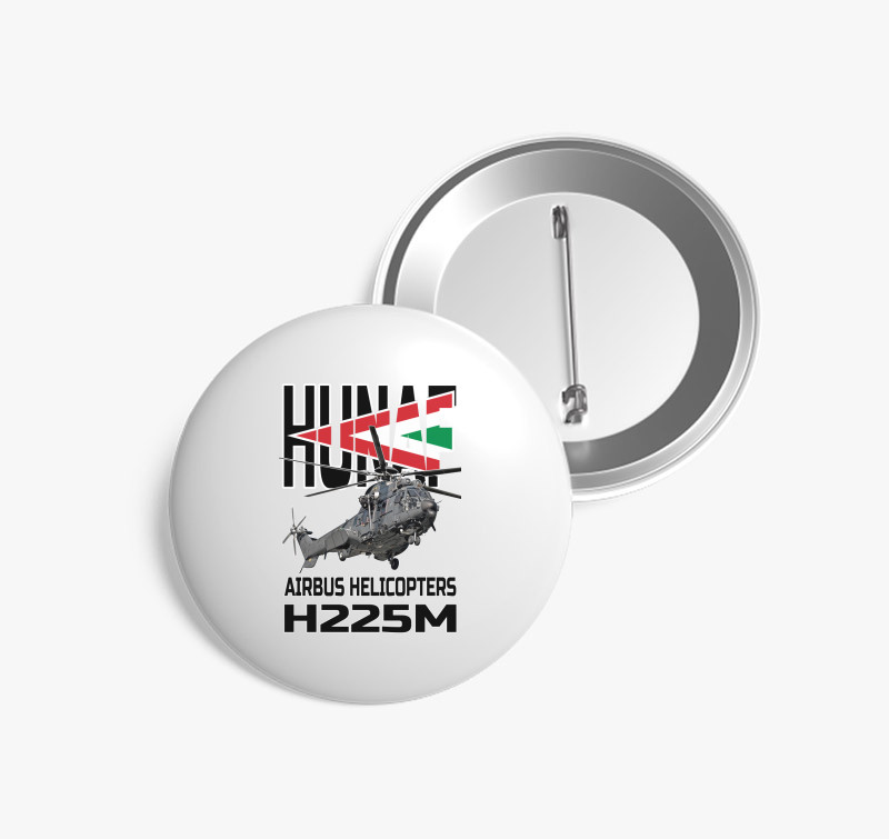 HungarianAirForce H225M kitűző — Fehér