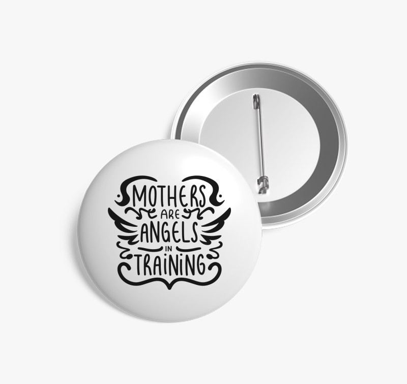 Mothers Angels kitűző — Fehér