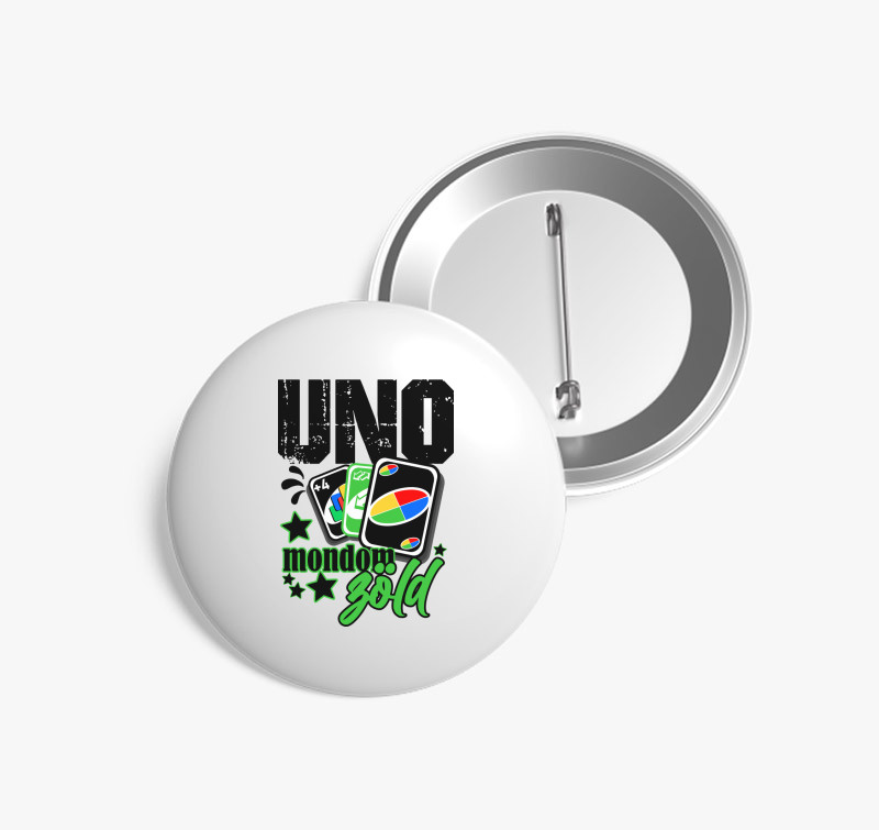 UNO kártya mindenkinek kitűző — Fehér