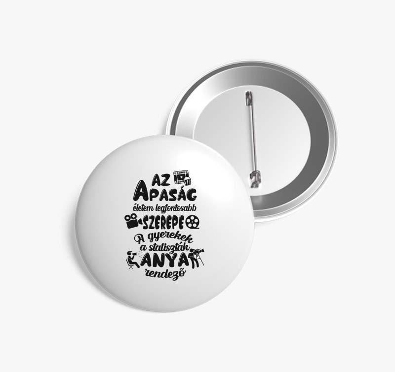 Az Apaság Szerepe kitűző — Fehér