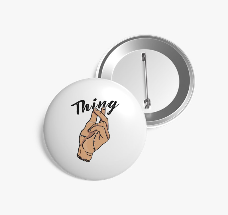 The Thing kitűző — Fehér