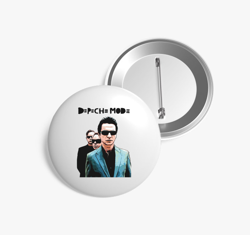 Depeche Mode kitűző — Fehér