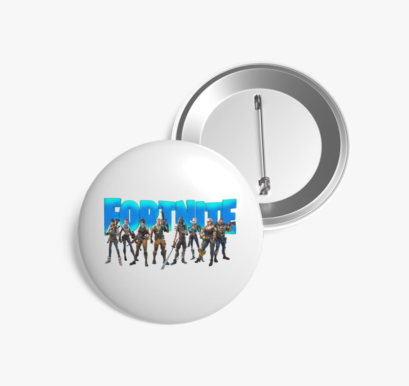 Fortnite Figurák kitűző — Fehér