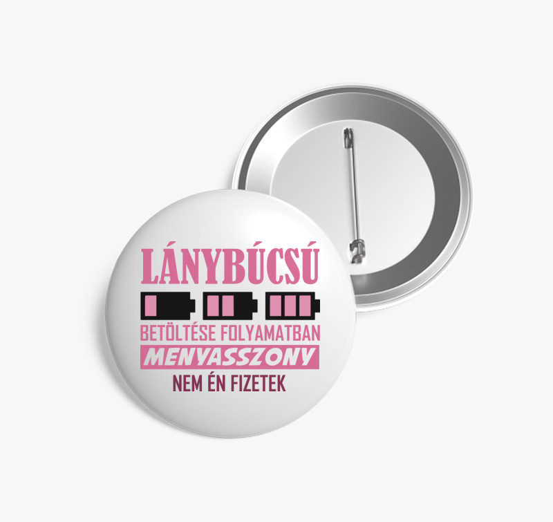 Lánybúcsú betöltése folyamatban Menyasszonynak kitűző — Fehér