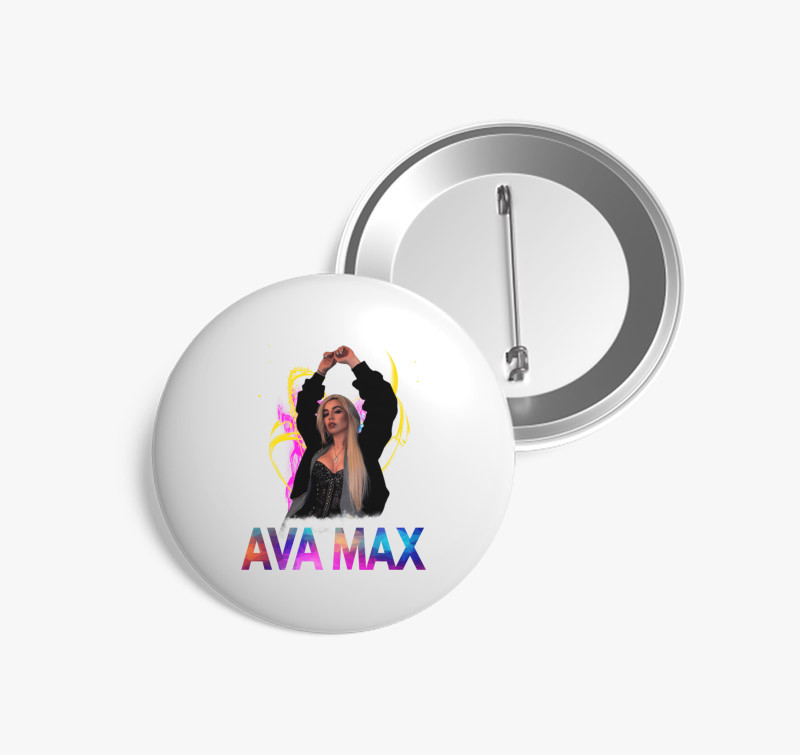 Ava Max kitűző — Fehér