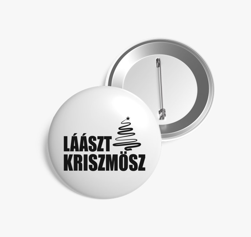 Lászt kriszmösz kitűző — Fehér