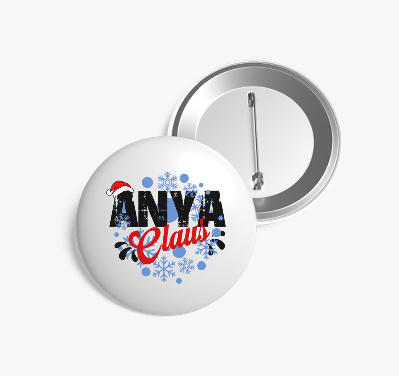 Anya Claus kitűző — Fehér