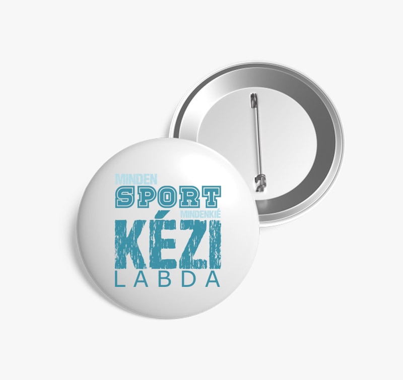 Minden sport kézilabda kitűző — Fehér