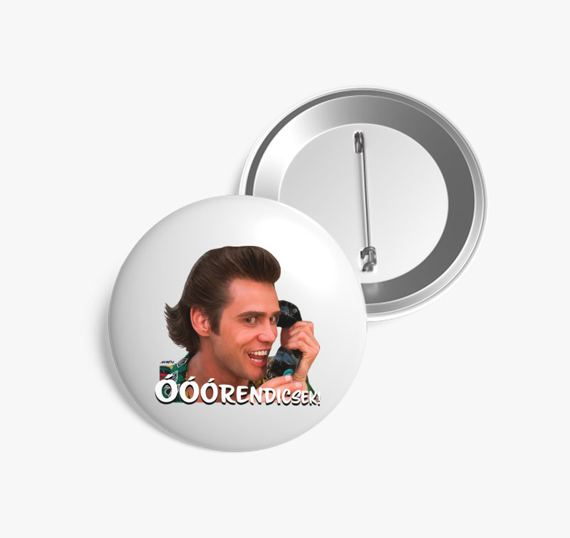 Ace Ventura kitűző — Fehér
