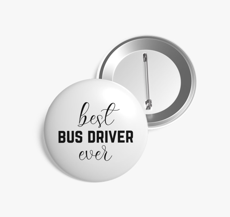 Legjobb buszsofőr kitűző — Fehér