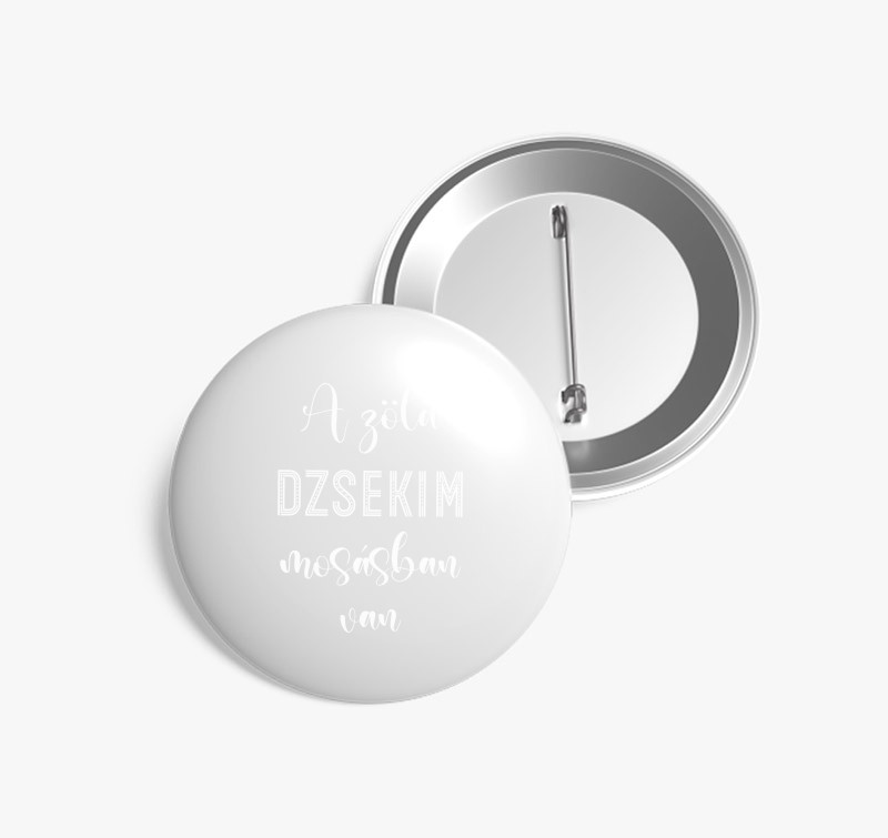 Zöld dzsekim - golf kitűző — Fehér