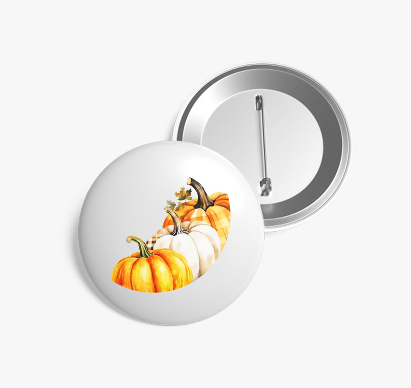 3 pumpkins kitűző — Fehér