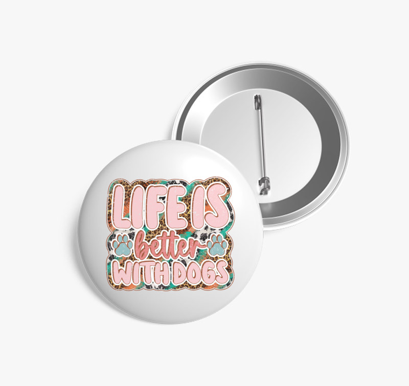 Withdogs kitűző — Fehér
