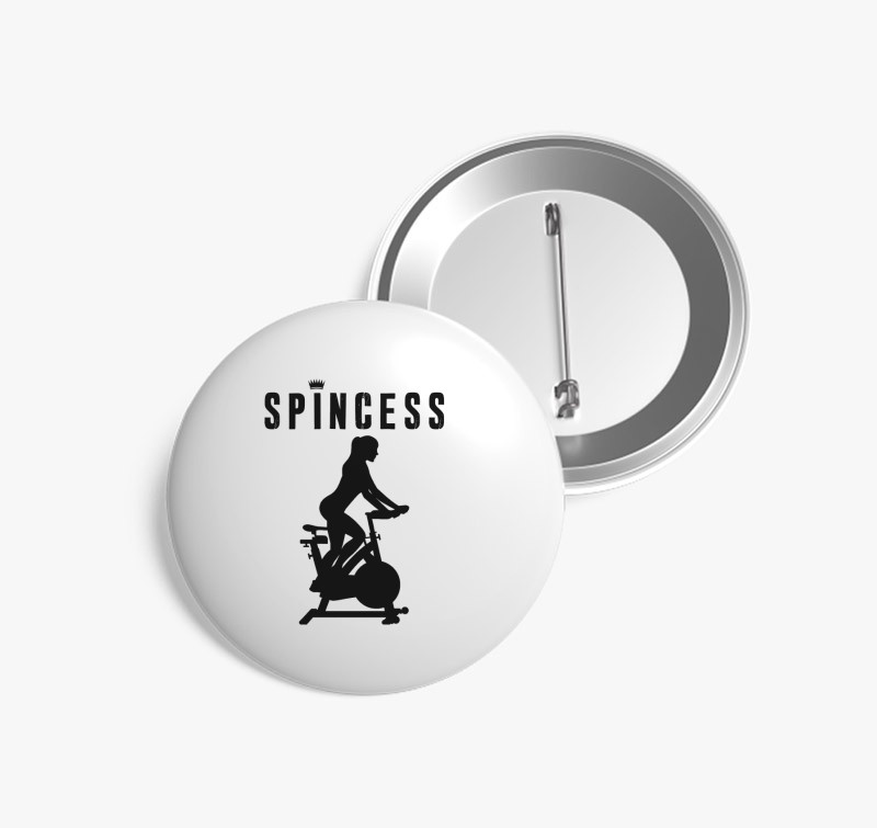 Spinninges kitűző csajoknak — Fehér