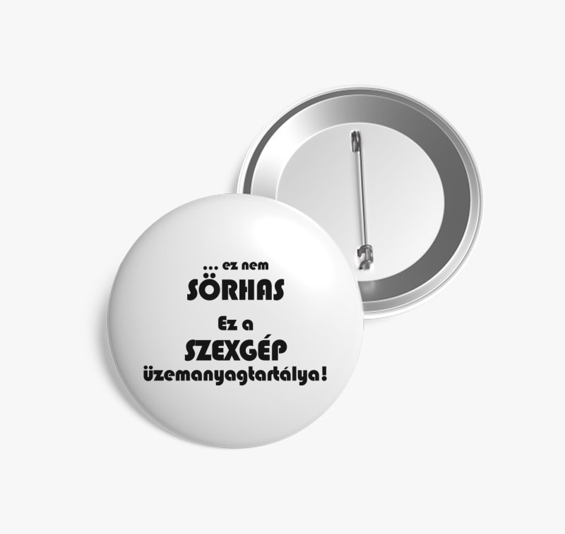 Sörhas kitűző — Fehér