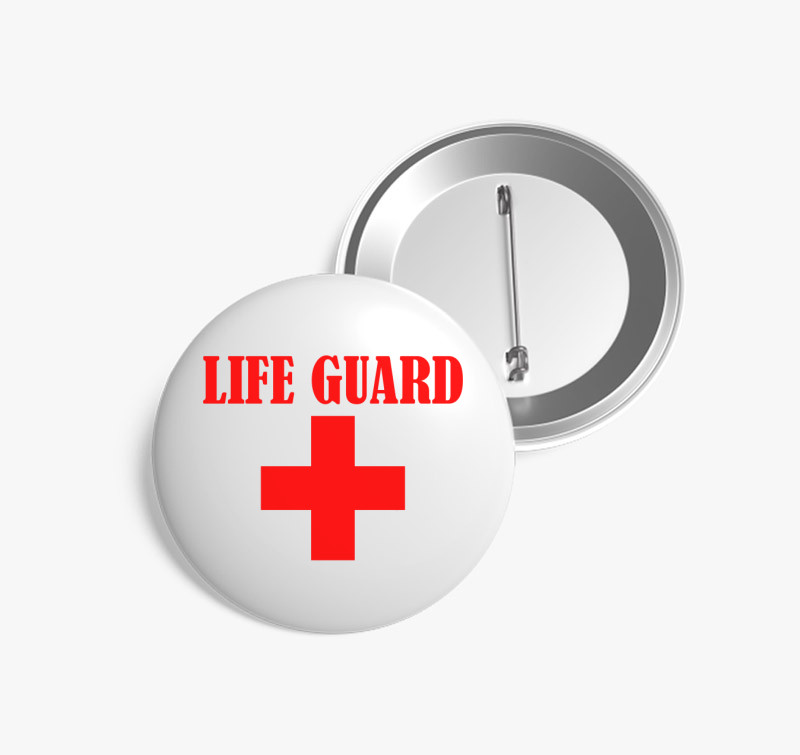 Lifeguard kitűző — Fehér