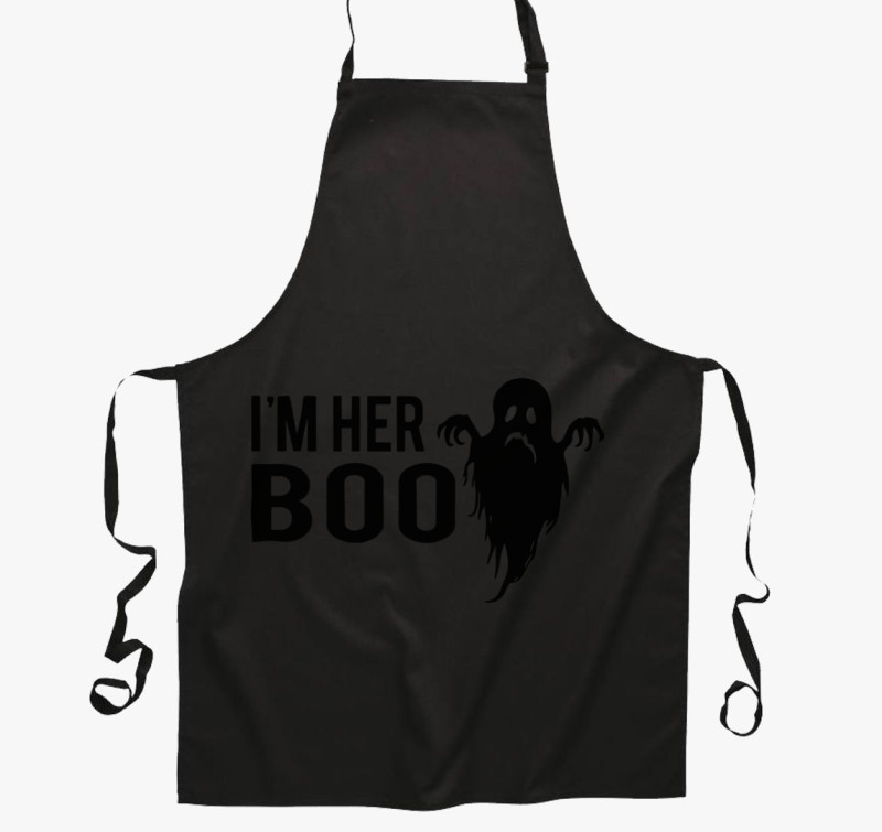 I'm her Boo kötény — Fekete