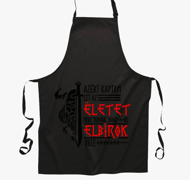 Viking élet kötény — Fekete