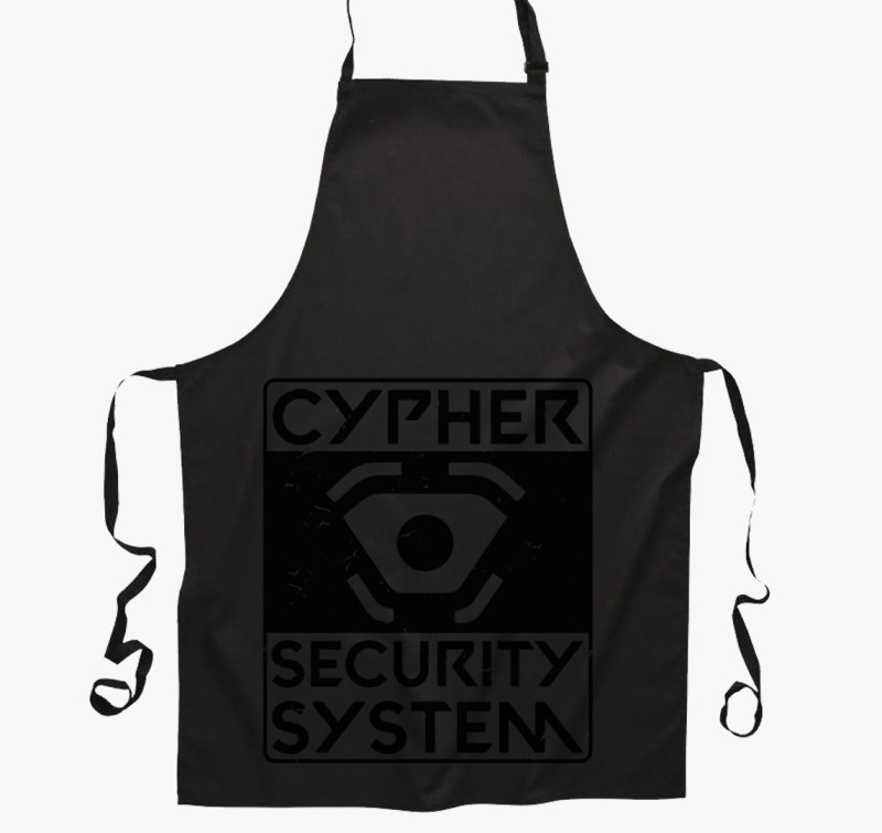 Valorant Cypher Security System kötény — Fekete
