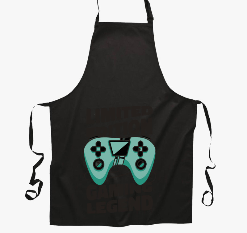 Limited edition gaming legend kötény — Fekete