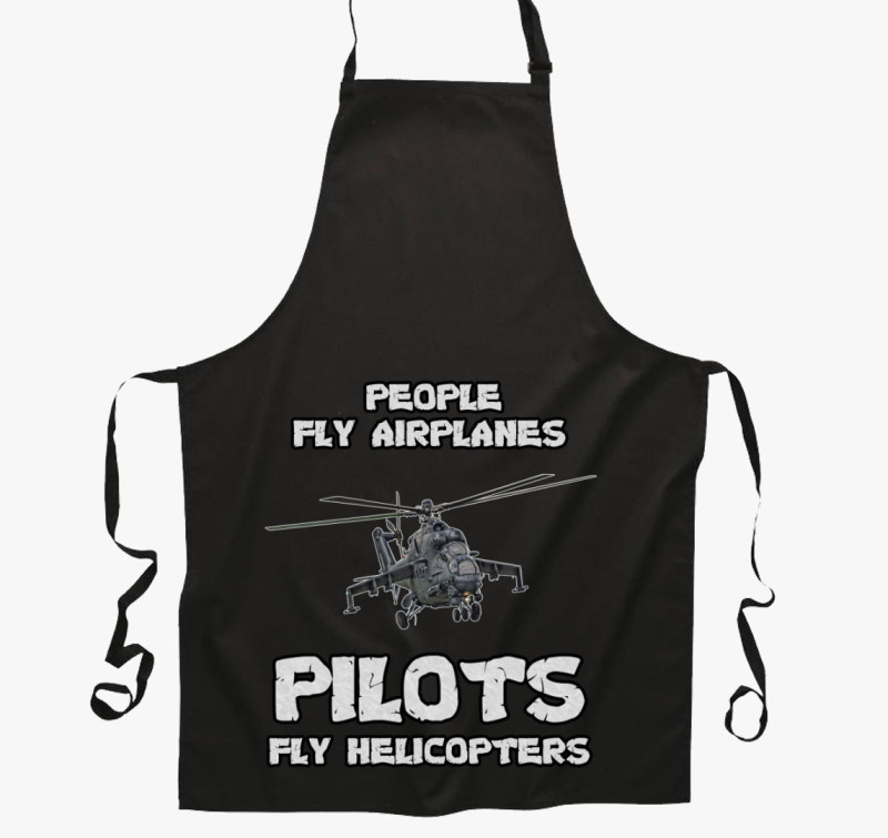 Fly Mi-24P kötény — Fekete