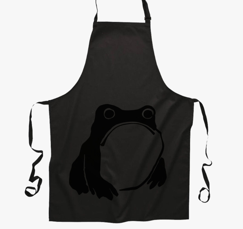 Sad frog kötény — Fekete