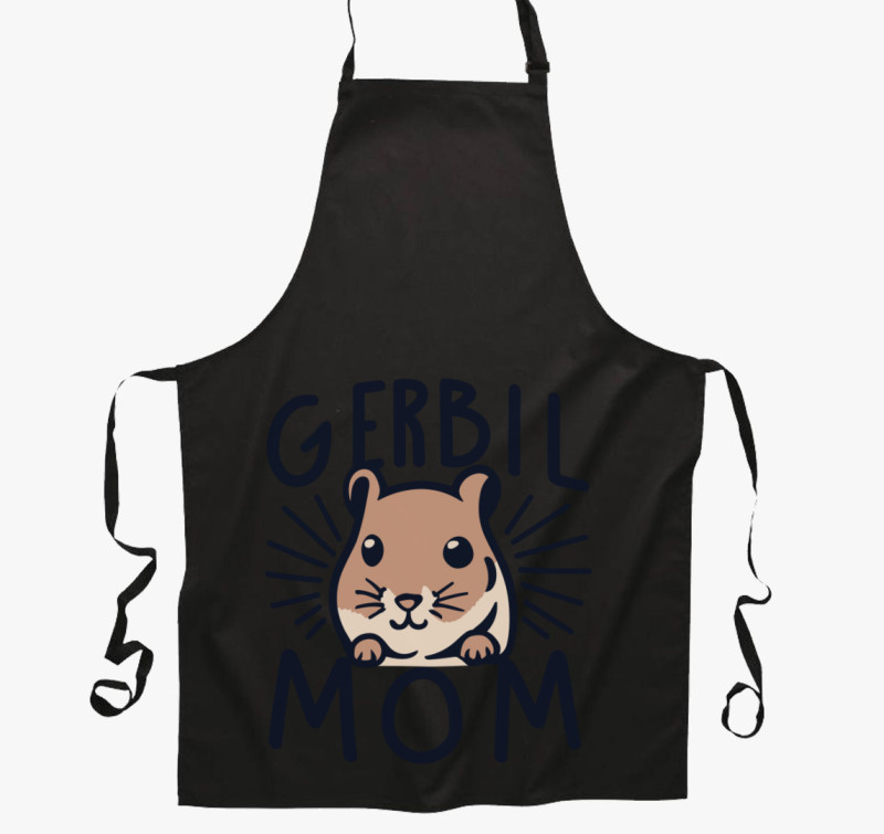 Gerbil MOM kötény — Fekete