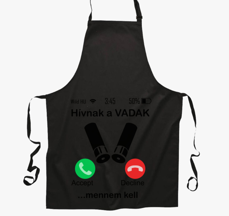 Hívnak a vadak töltény kötény — Fekete
