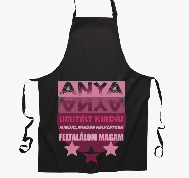 Anya minta limitált kiadás kötény — Fekete